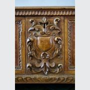 Italian 17th Century Blond Walnut Cassone Chest gallery detail image