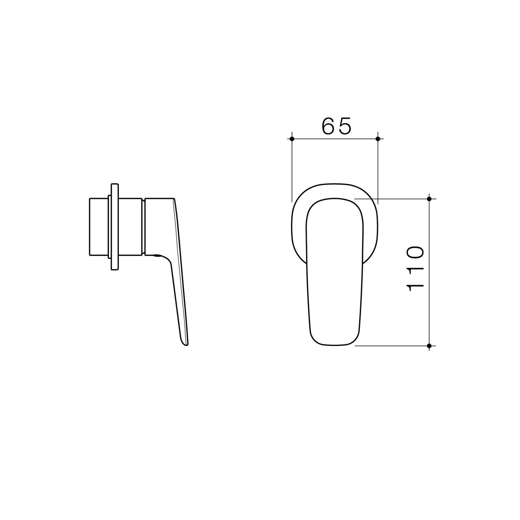 Contura II Bath/Shower Mixer  | Matte Black gallery detail image