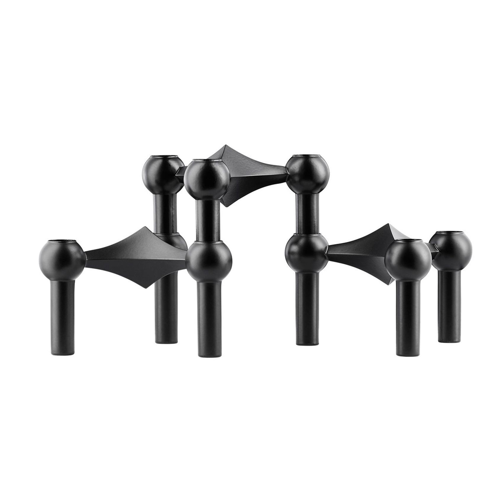 Stoff Nagel Candle Holders – Black 3 Pack gallery detail image