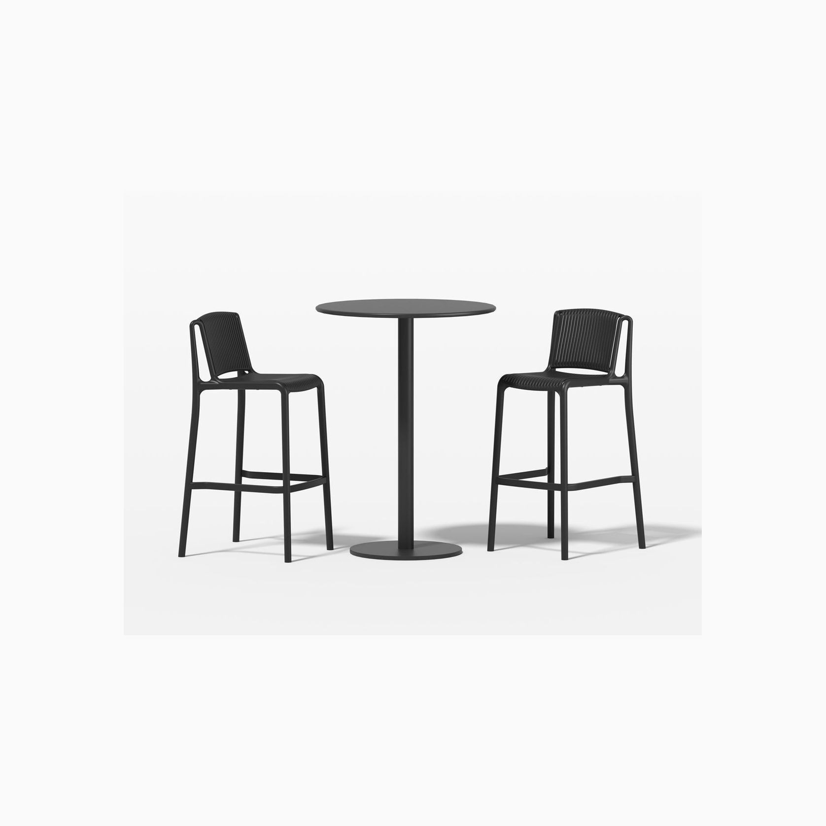 Robin Table With Alma Chairs 3-Piece Outdoor Bar Set gallery detail image