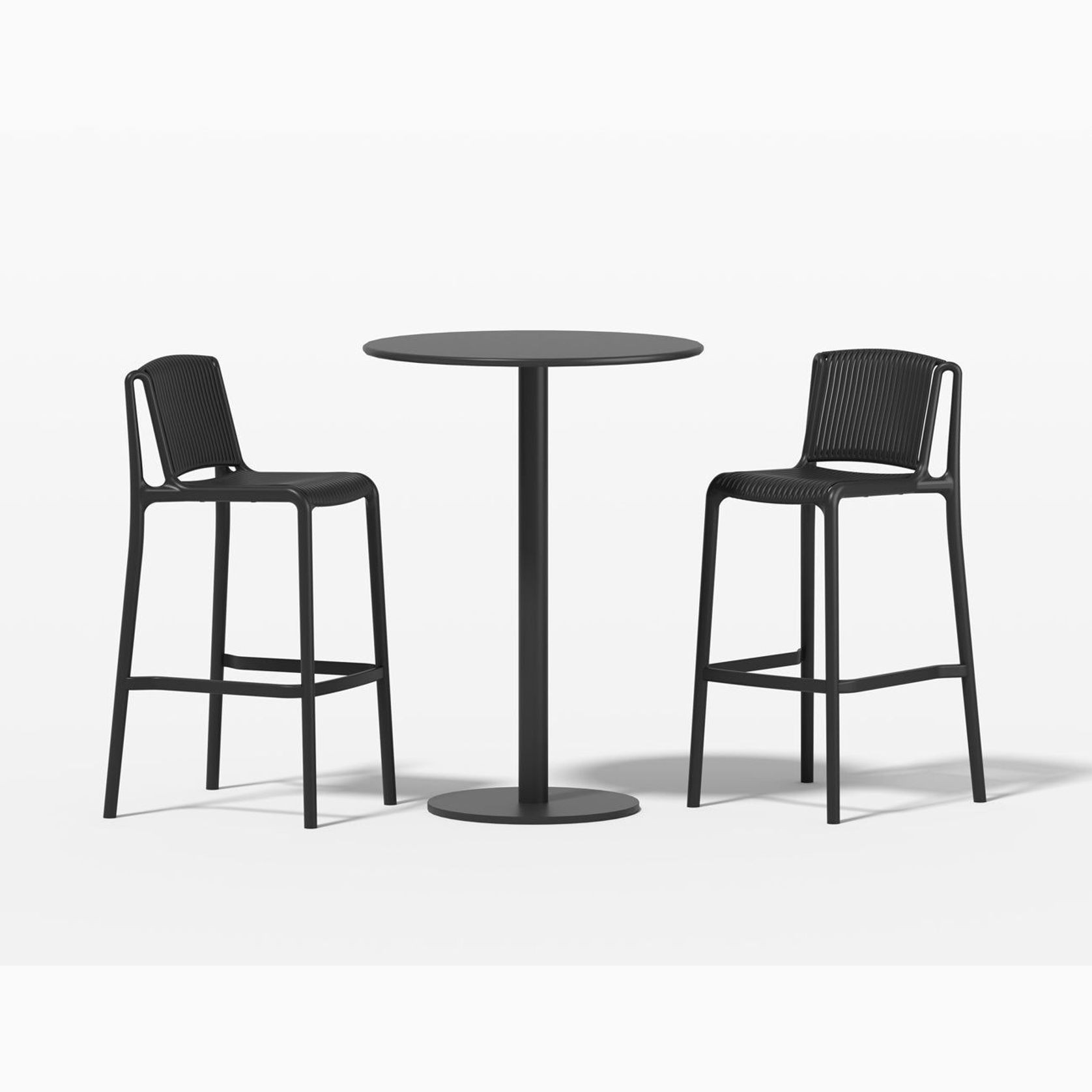 Robin Table With Alma Chairs 3-Piece Outdoor Bar Set gallery detail image
