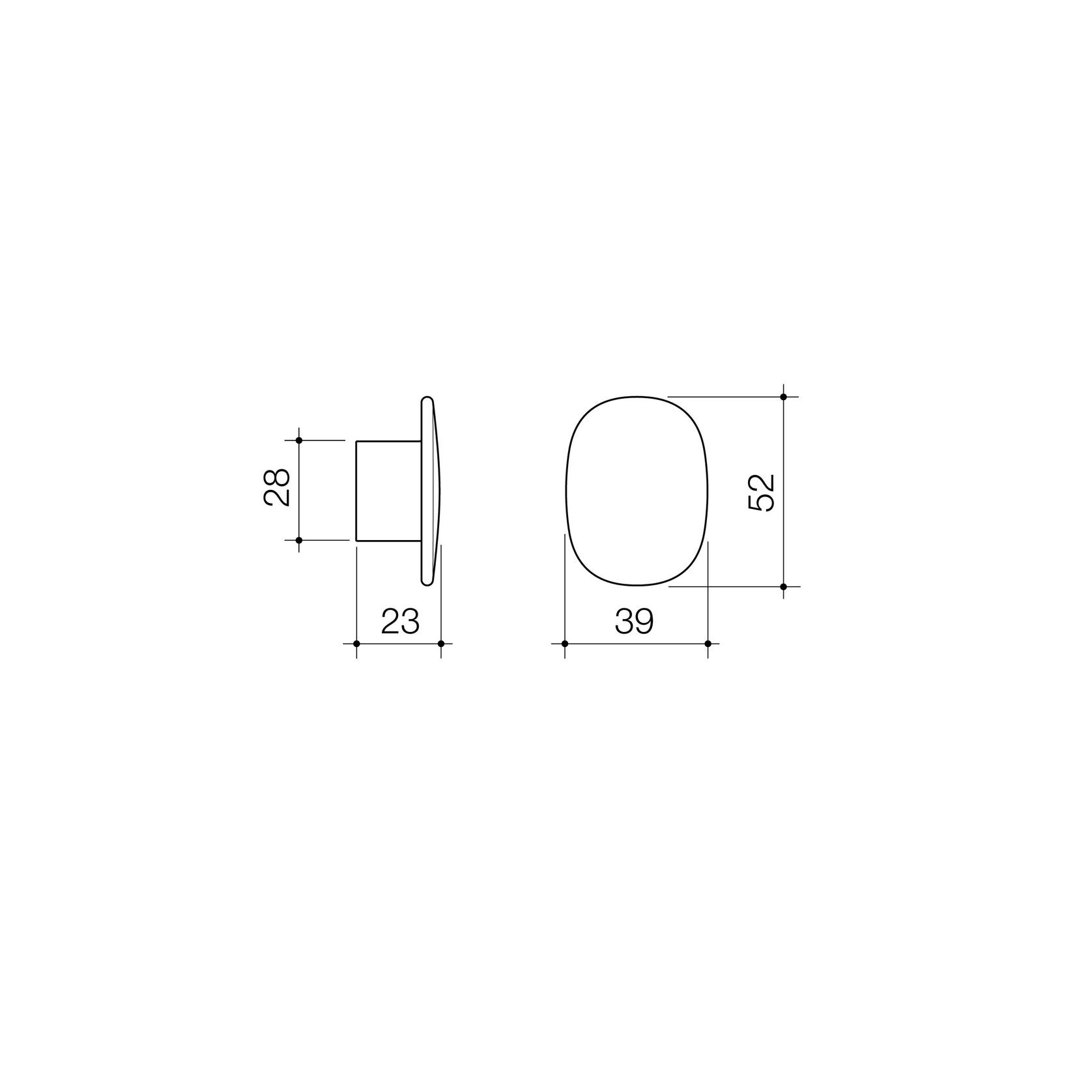 Contura II Robe Hook - Small  | Brushed Brass gallery detail image