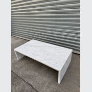 Waterfall Coffee Table - Carrara Marble | Natural Stone Co. gallery detail image