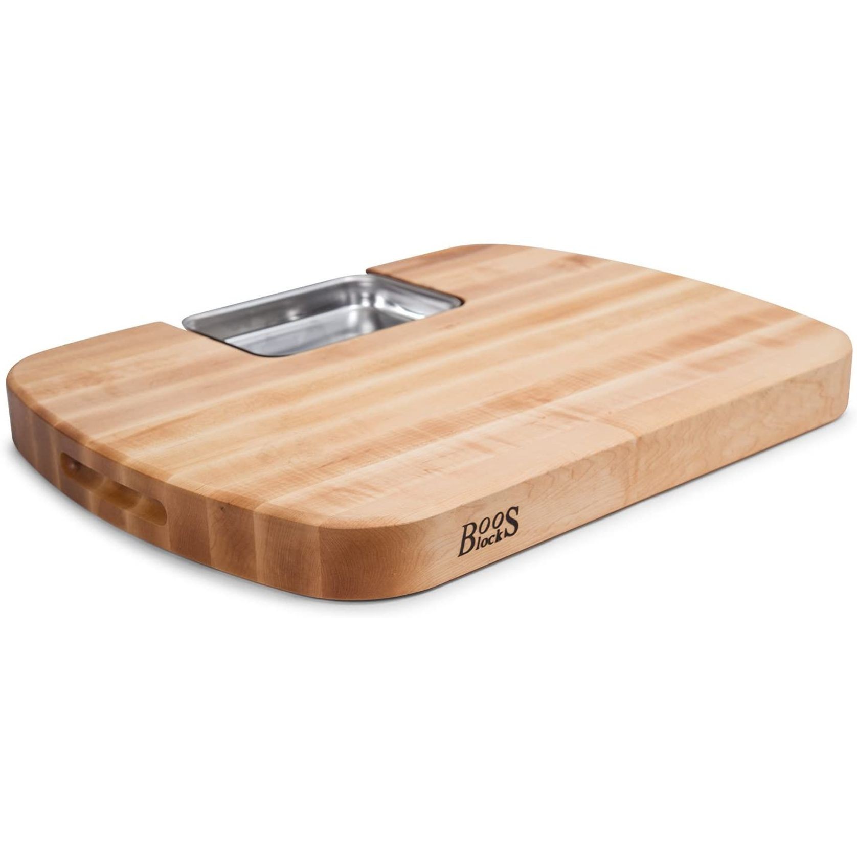 Boos Block Carving Collection Reversible Maple Cutting Board With Juice Groove And Pan gallery detail image