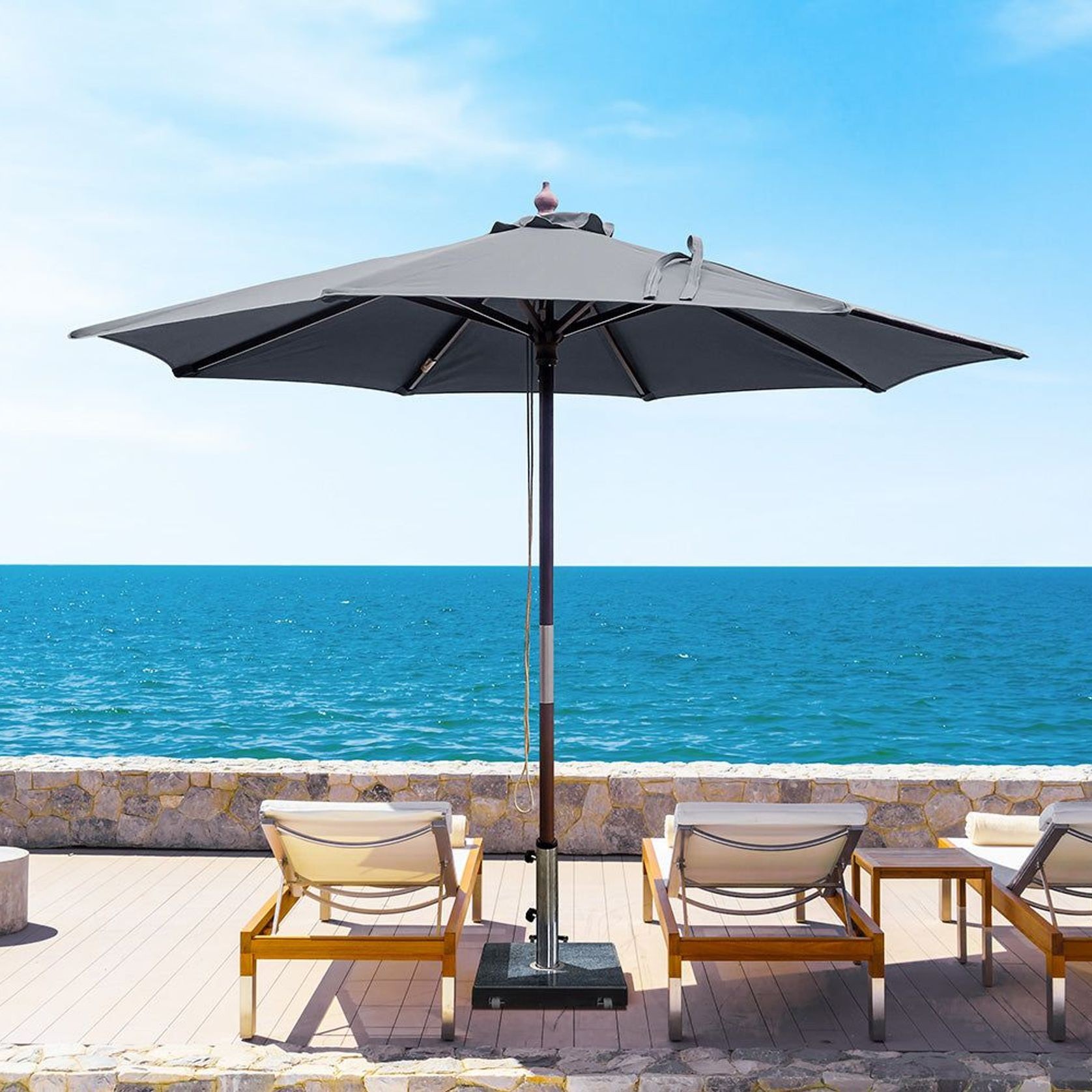 Amazon 2.3m Round Market Umbrella gallery detail image