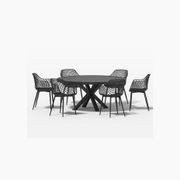 Dipper Table With Ava Chairs 7-Piece Outdoor Dining Set gallery detail image