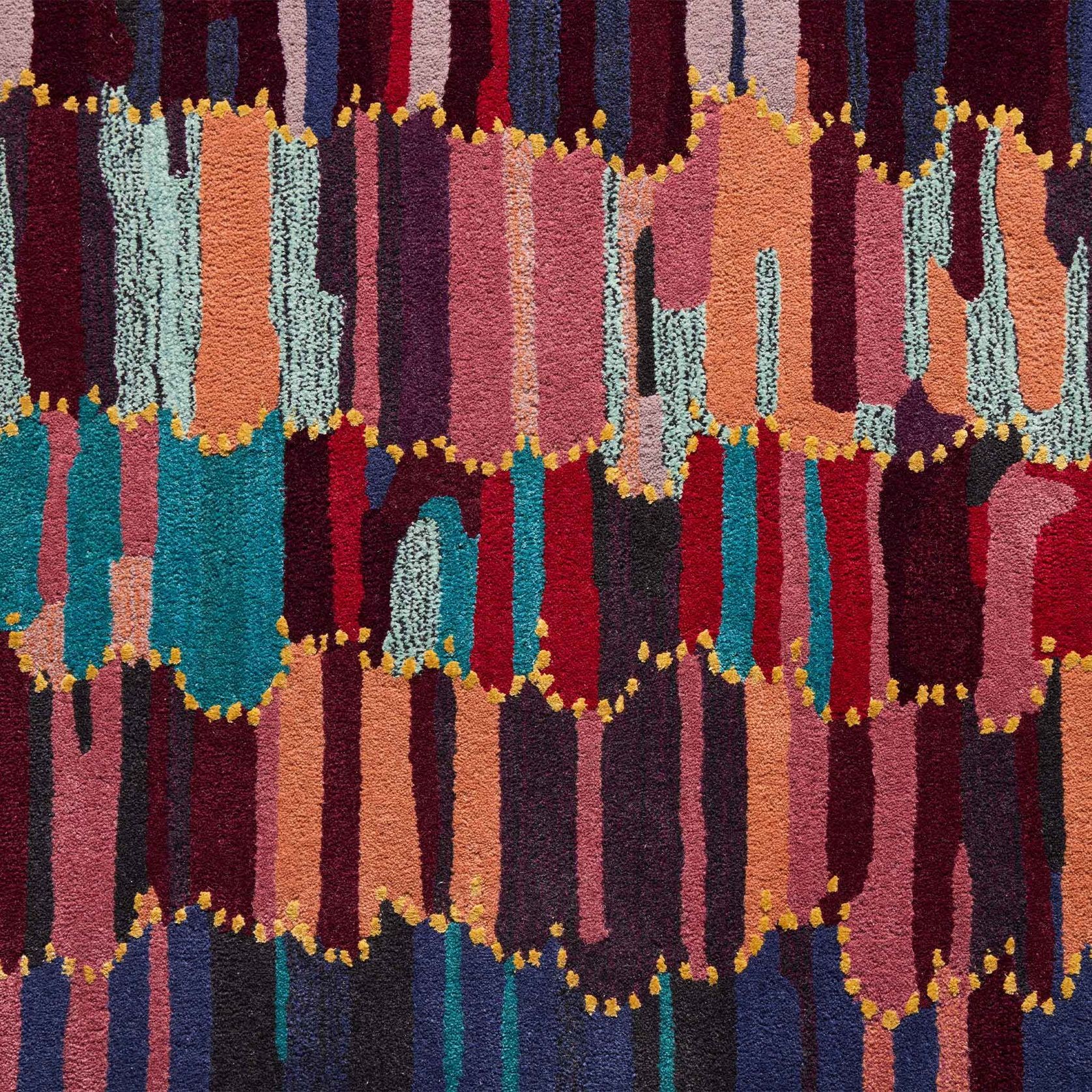 Purple Rain by Lizzy Stageman | Handcrafted Rug gallery detail image