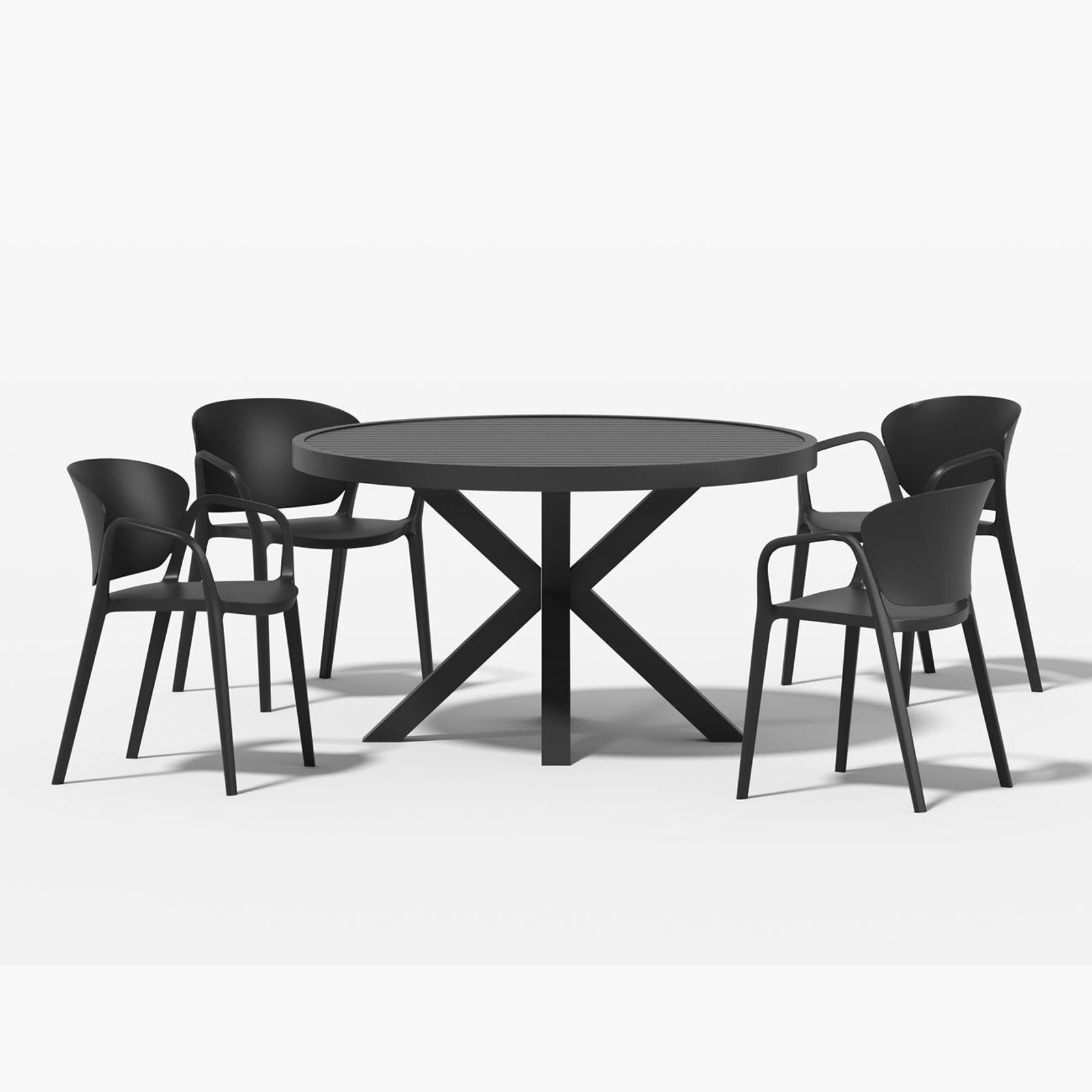 Dipper Table With Andi Chairs 5-Piece Outdoor Dining Set gallery detail image