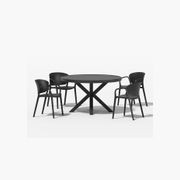 Dipper Table With Andi Chairs 5-Piece Outdoor Dining Set gallery detail image