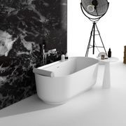 G65176 Back-to-wall Freestanding Bath 1600mm gallery detail image