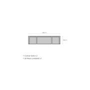 Sandpiper 2.0 Outdoor Sectional Centre Sofa gallery detail image