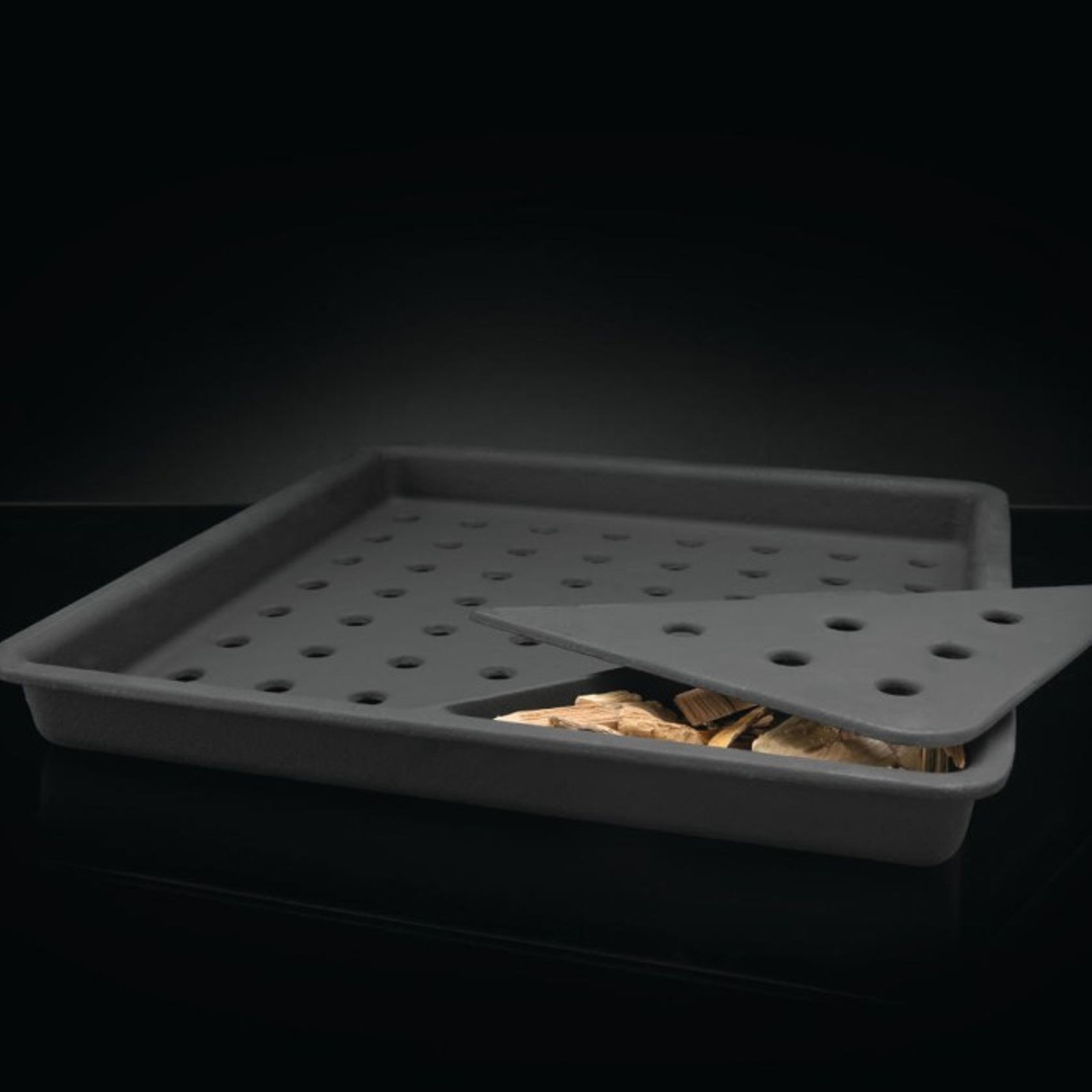 Cast Iron Charcoal and Smoker Tray gallery detail image