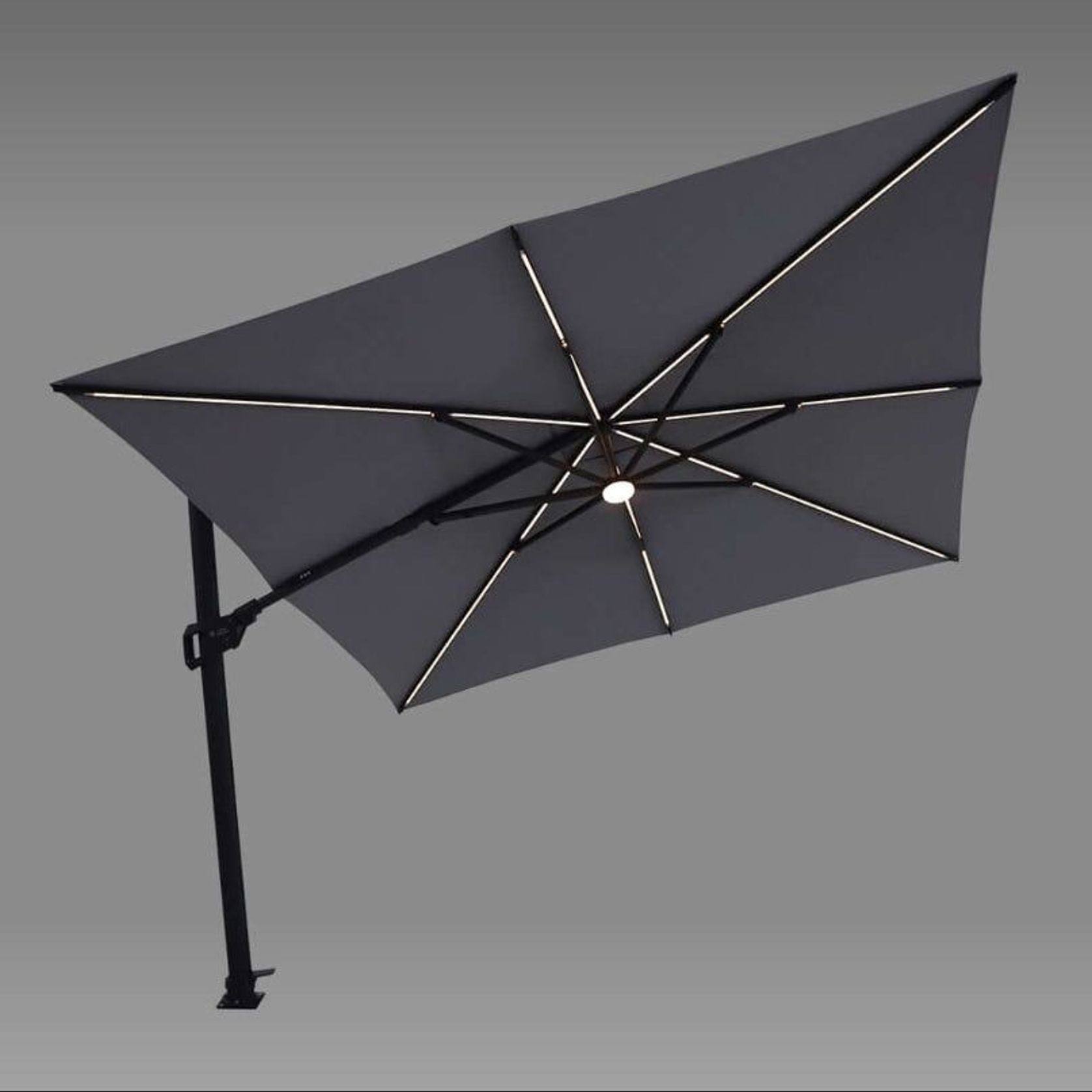 Alabaster 3m Square Cantilever Umbrella gallery detail image