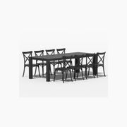 Ficus Table With Avis Chairs 9-Piece Outdoor Dining Set gallery detail image