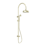 York Twin Shower With Metal Hand Shower Aged Brass gallery detail image