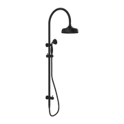 York Twin Shower With Metal Hand Shower Matte Black gallery detail image