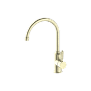 York Kitchen Mixer Gooseneck Spout With Metal Lever Aged Brass gallery detail image