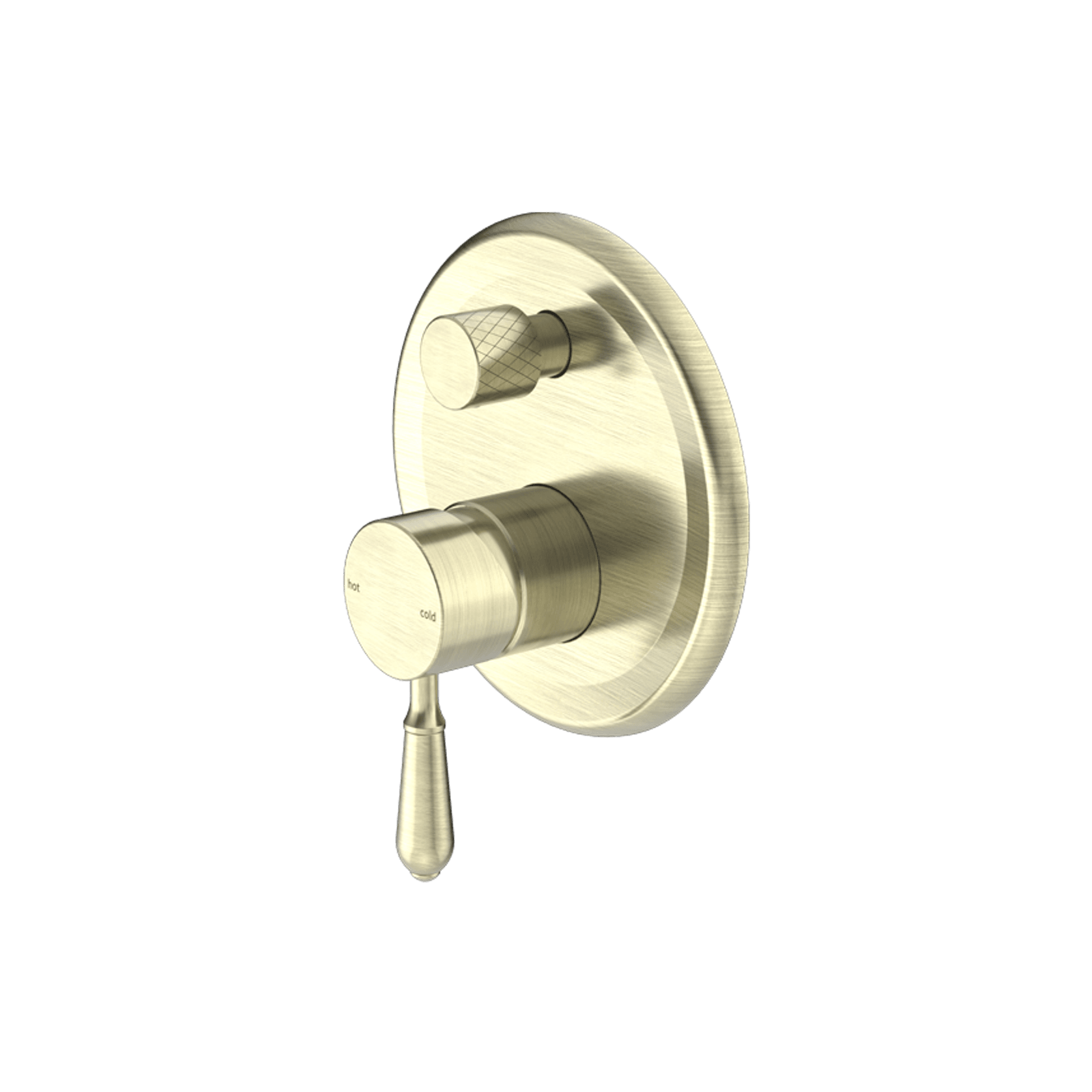 York Shower Mixer With Divertor With Metal Lever Aged Brass gallery detail image