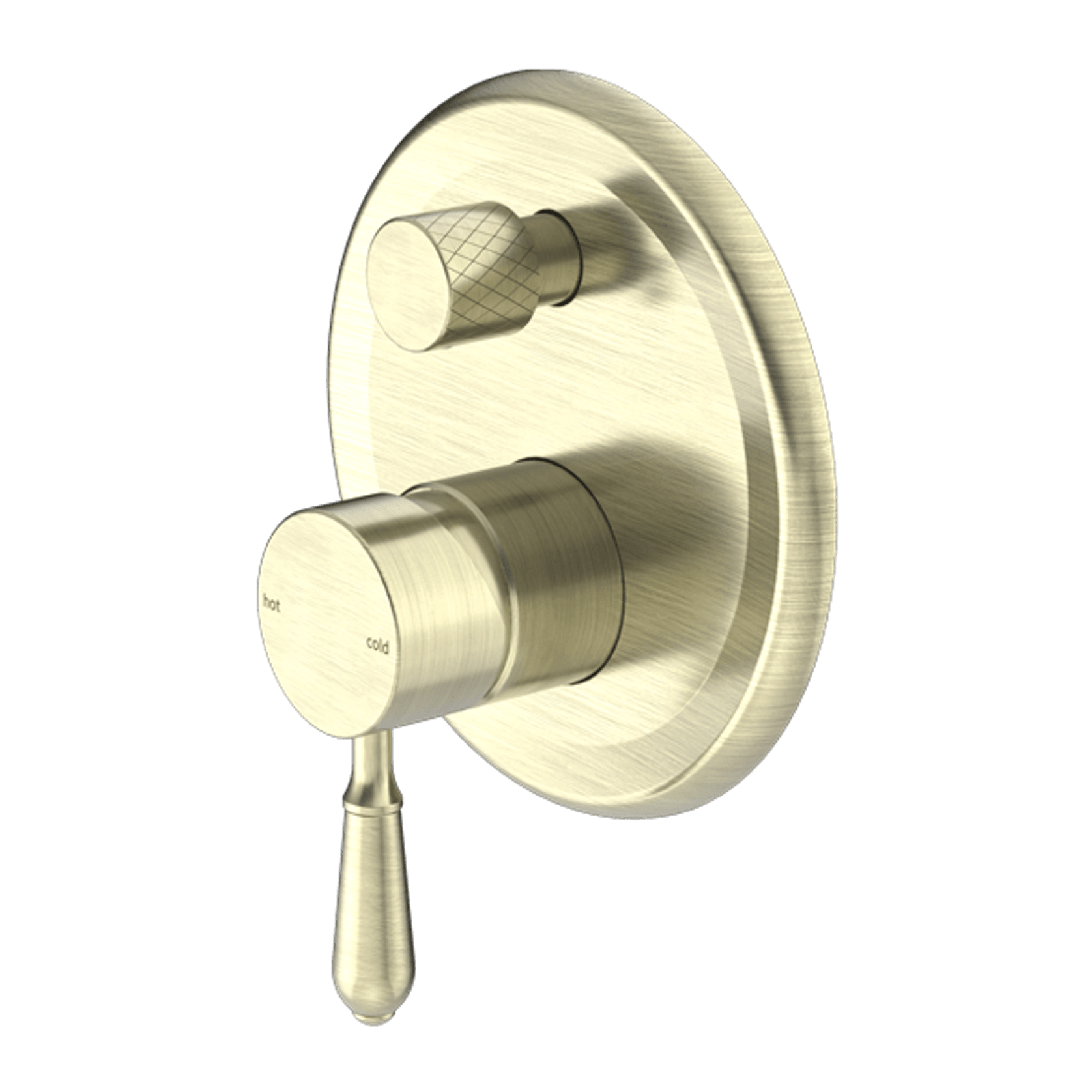 York Shower Mixer With Divertor With Metal Lever Aged Brass gallery detail image