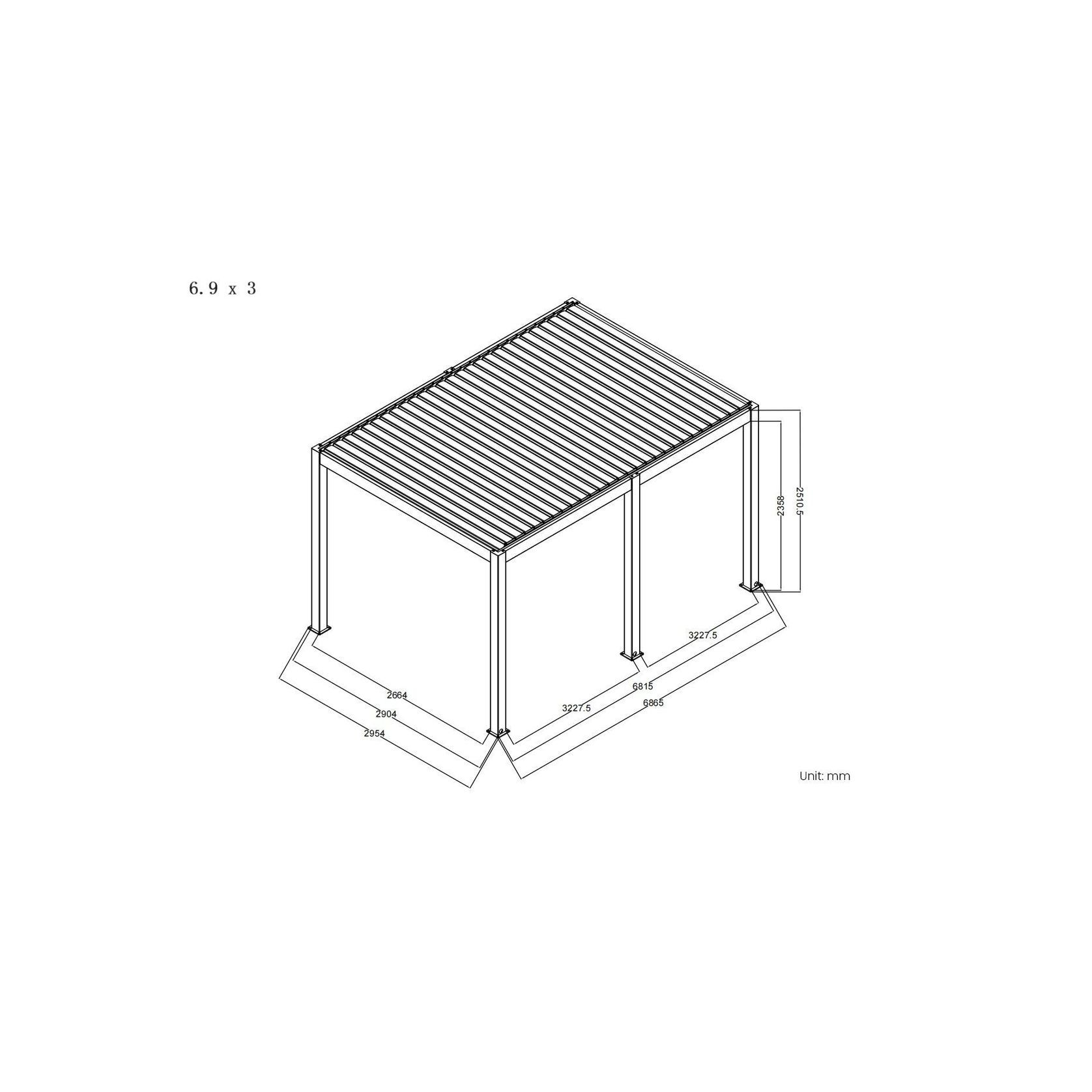 Baltic Motorised Freestanding  Louvre Roof / Pergola gallery detail image