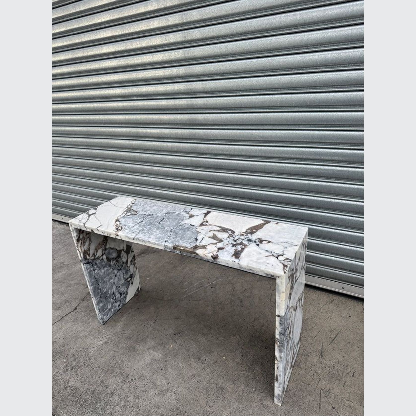 Waterfall Hallway Console - Milky Blue | Natural Stone Co. gallery detail image