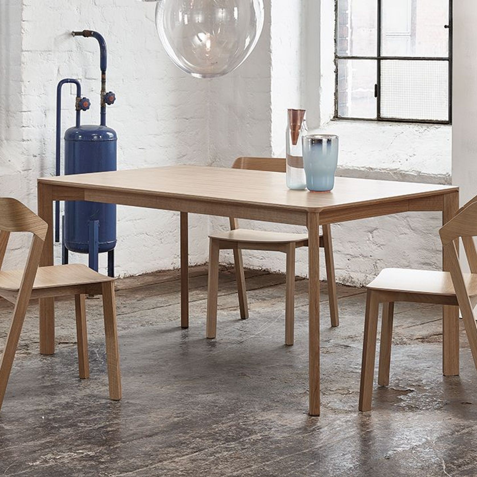 Lasu Dining Table Natural Oak by TON ArchiPro AU