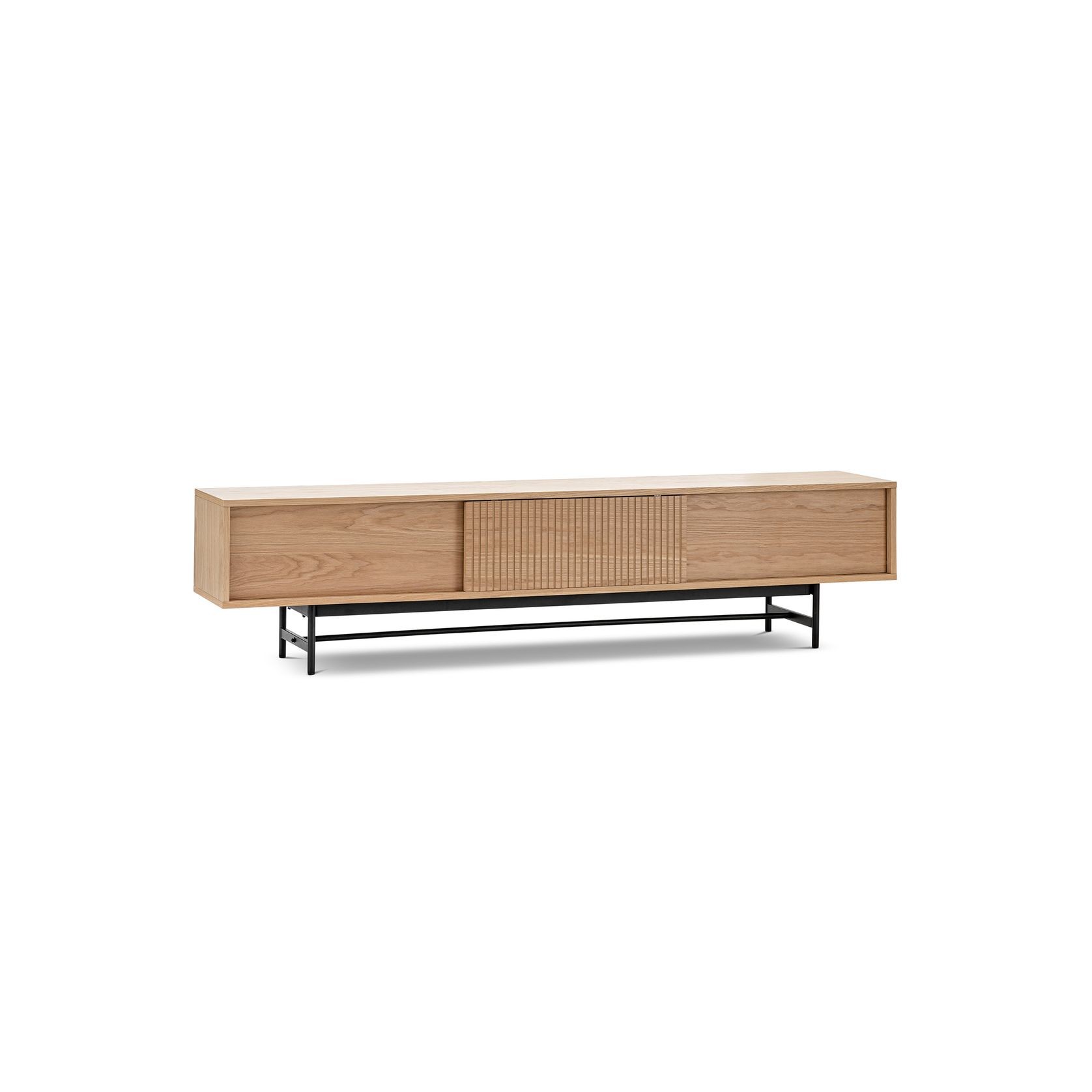 Arae 3 Door TV Entertainment Unit | 210cm | Natural Oak gallery detail image