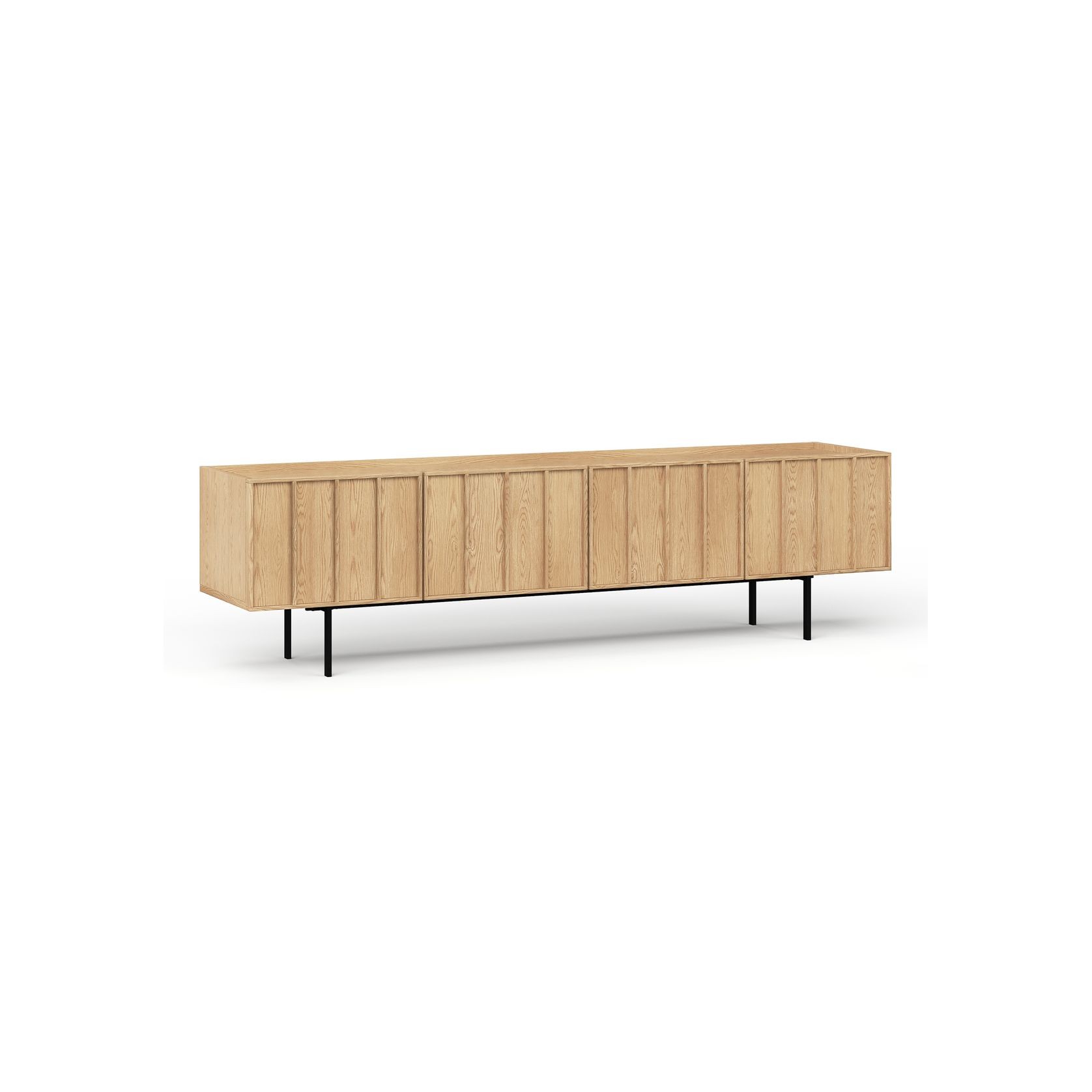 Linea 200cm TV Entertainment Unit | Natural Oak gallery detail image