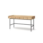 Linea 2 Drawer 140cm Desk Natural Oak | L3 Home gallery detail image