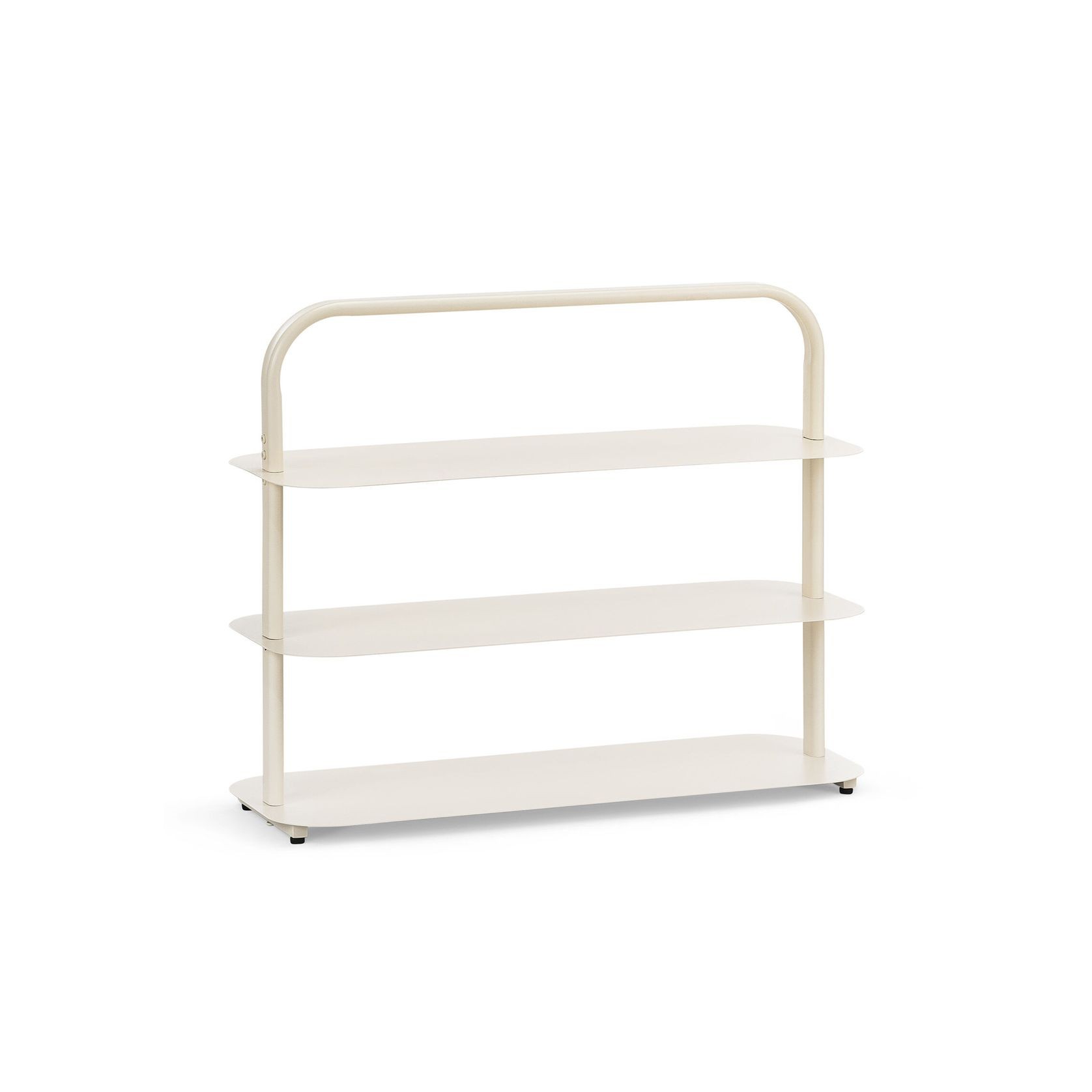 Tresta 3 Tier Low Shelf | Beige Cream gallery detail image