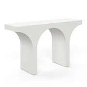 Arcus 140cm Concrete Console Table in Cream Putty gallery detail image