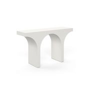 Arcus 140cm Concrete Console Table in Cream Putty gallery detail image
