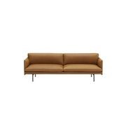 Muuto | Outline Sofa 3 Seater | Refine Leather Cognac gallery detail image