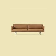 Muuto | Outline Sofa 3 Seater | Refine Leather Cognac gallery detail image