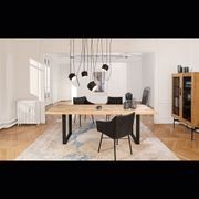 Janua | SC 58 Dining Table | White Oak + Black Legs 300x110cm gallery detail image