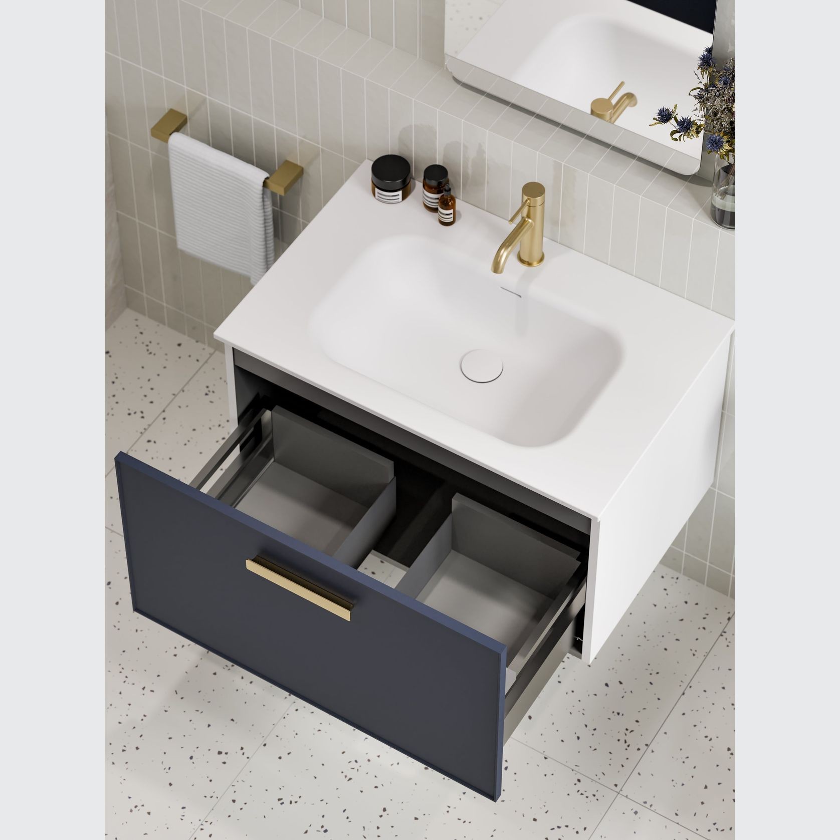 Lineare 750 Axel Single Drawer Vanity gallery detail image
