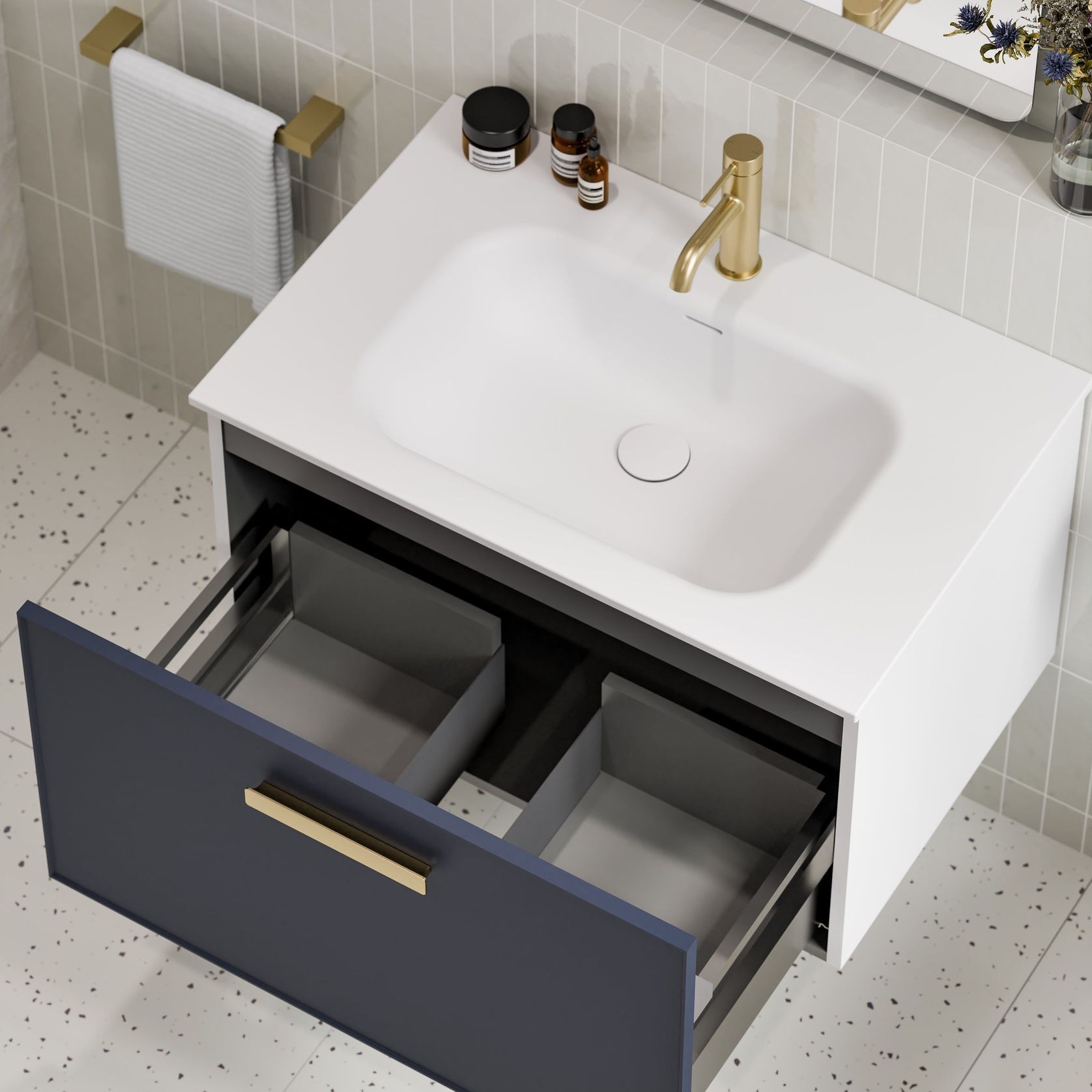 Lineare 750 Axel Single Drawer Vanity gallery detail image