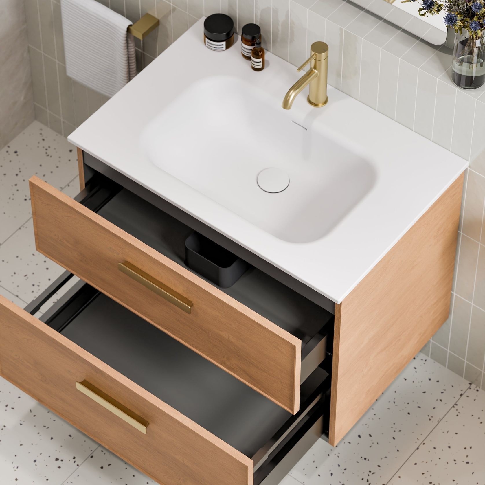 Lineare 750 Axel 2 Drawer Vanity gallery detail image