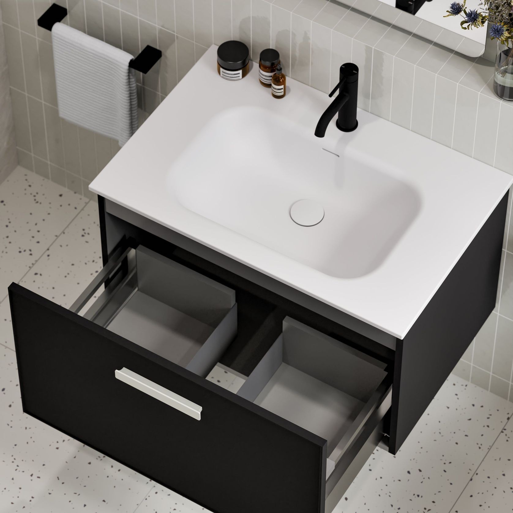 Lineare 750 Axel Single Drawer Vanity gallery detail image