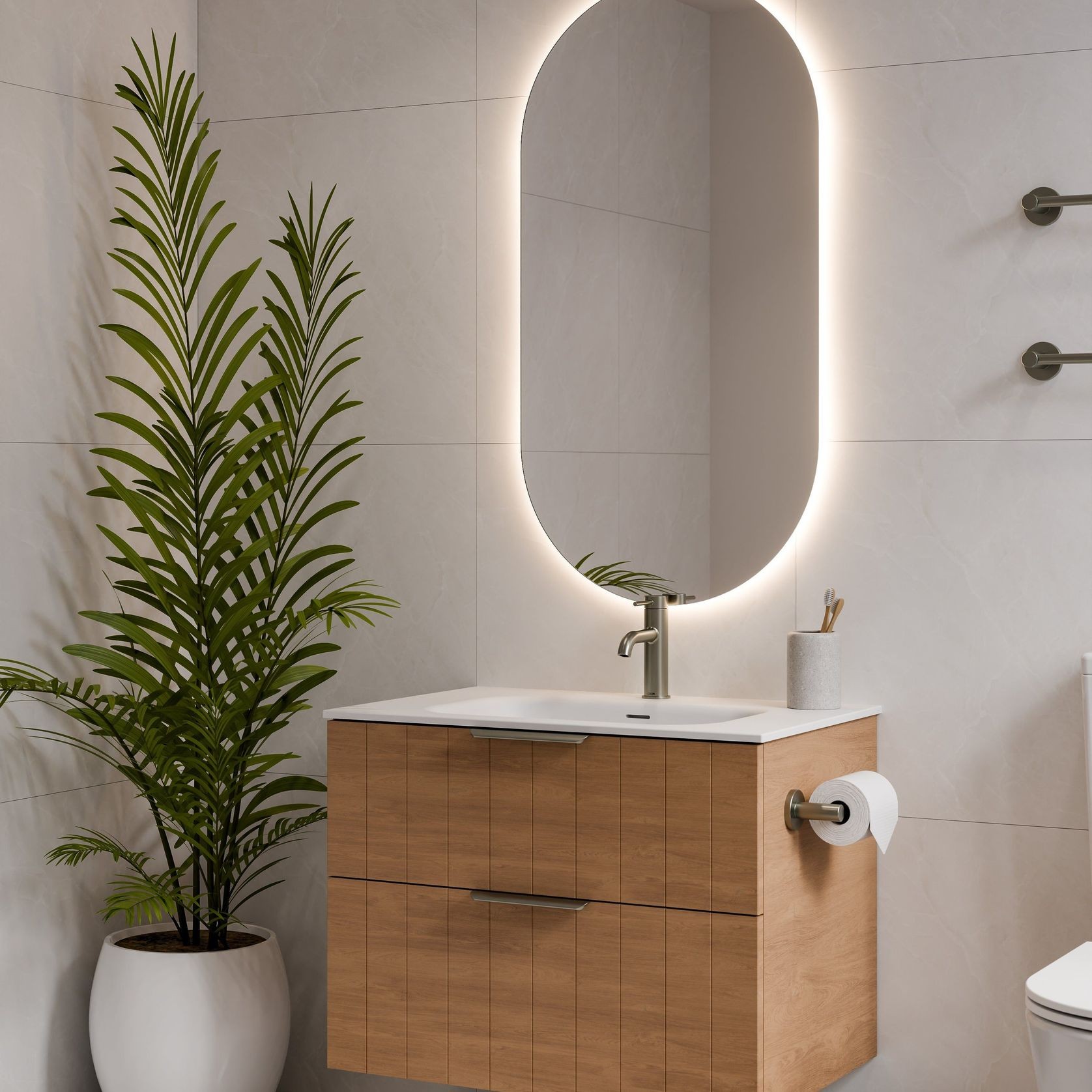 Lineare 750 Coastal 2 Drawer Vanity gallery detail image