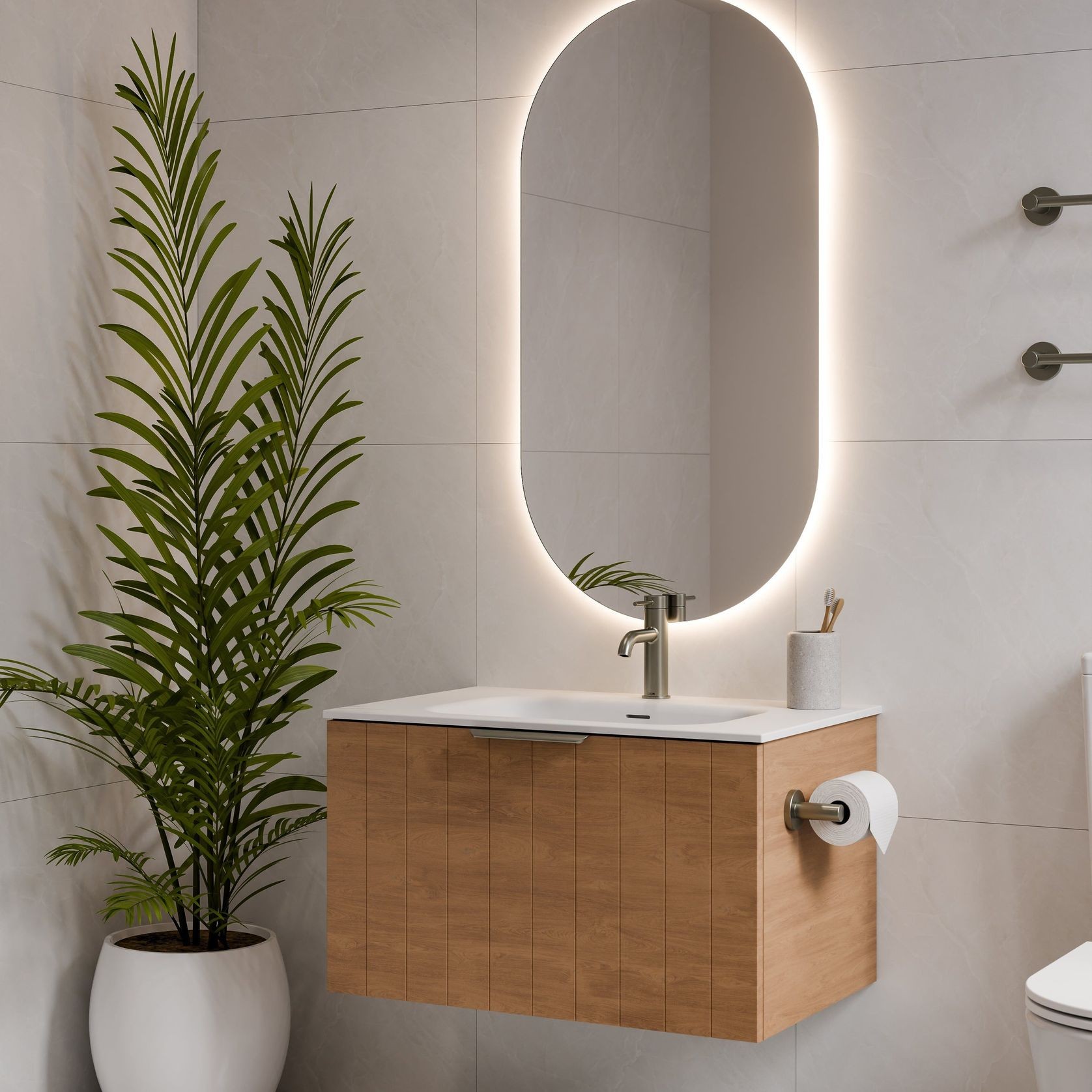 Lineare 750 Coastal Single Drawer Vanity gallery detail image