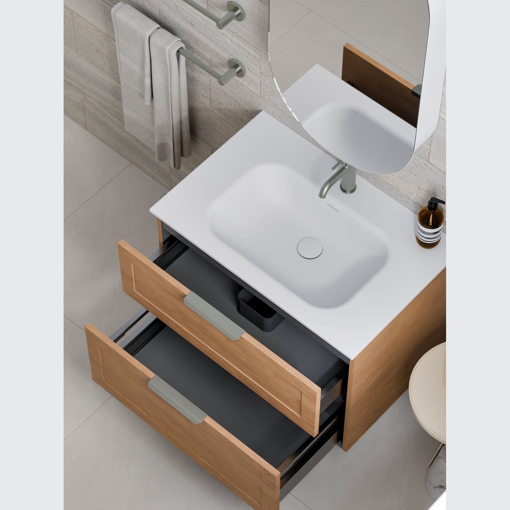 Lineare 750 Loft 2 Drawer Vanity gallery detail image