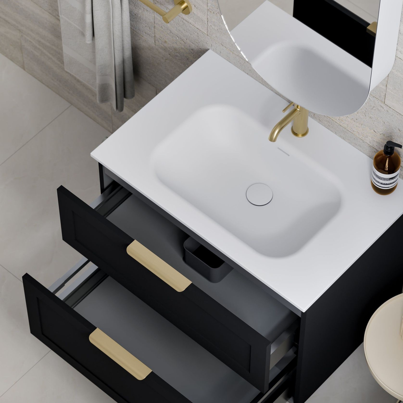 Lineare 750 Loft 2 Drawer Vanity gallery detail image