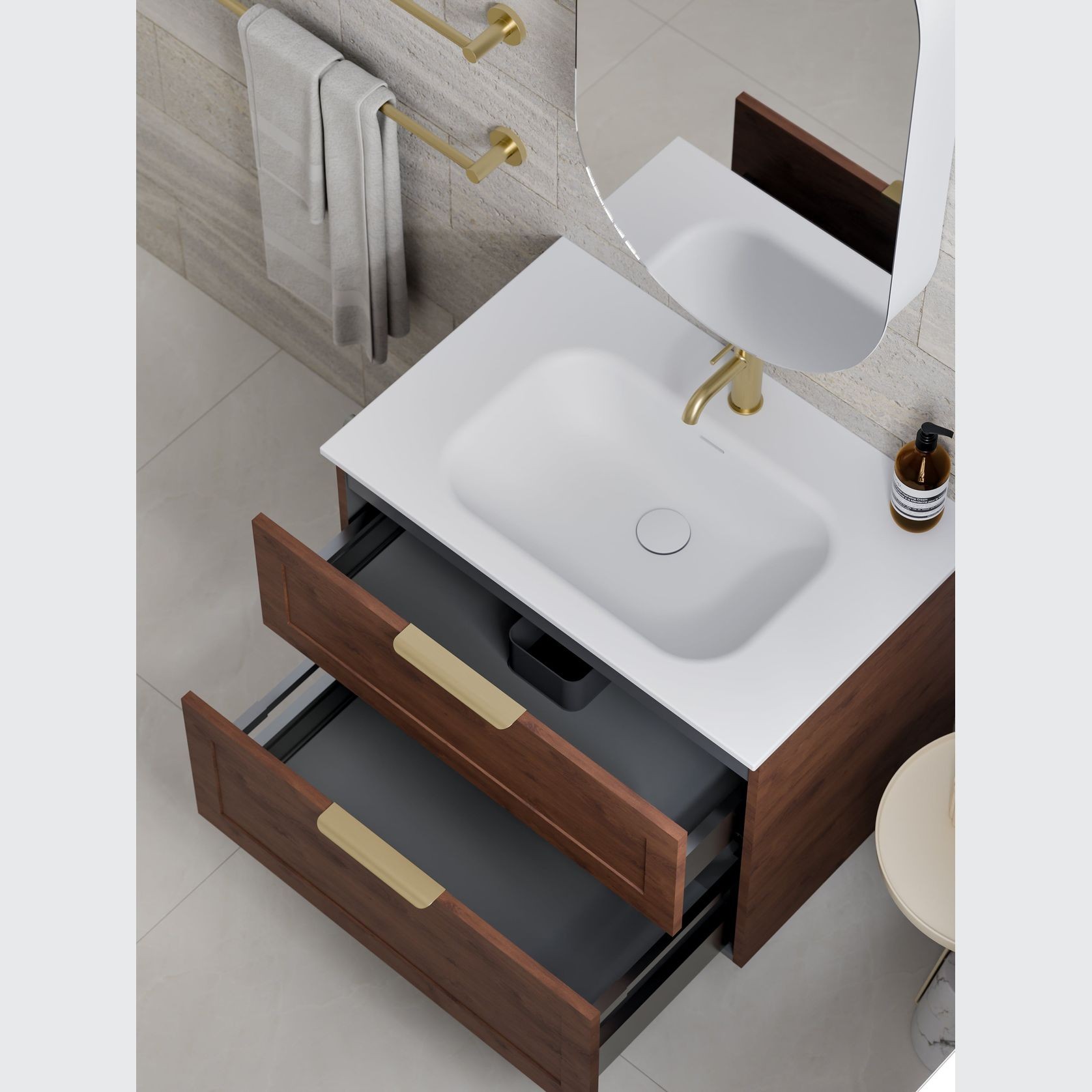 Lineare 750 Loft 2 Drawer Vanity gallery detail image