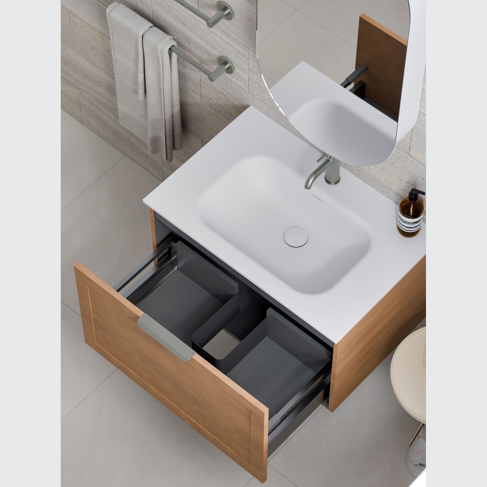 Lineare 750 Loft Single Drawer Vanity gallery detail image