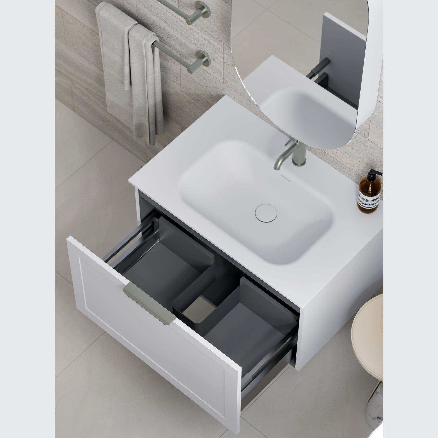 Lineare 750 Loft Single Drawer Vanity gallery detail image
