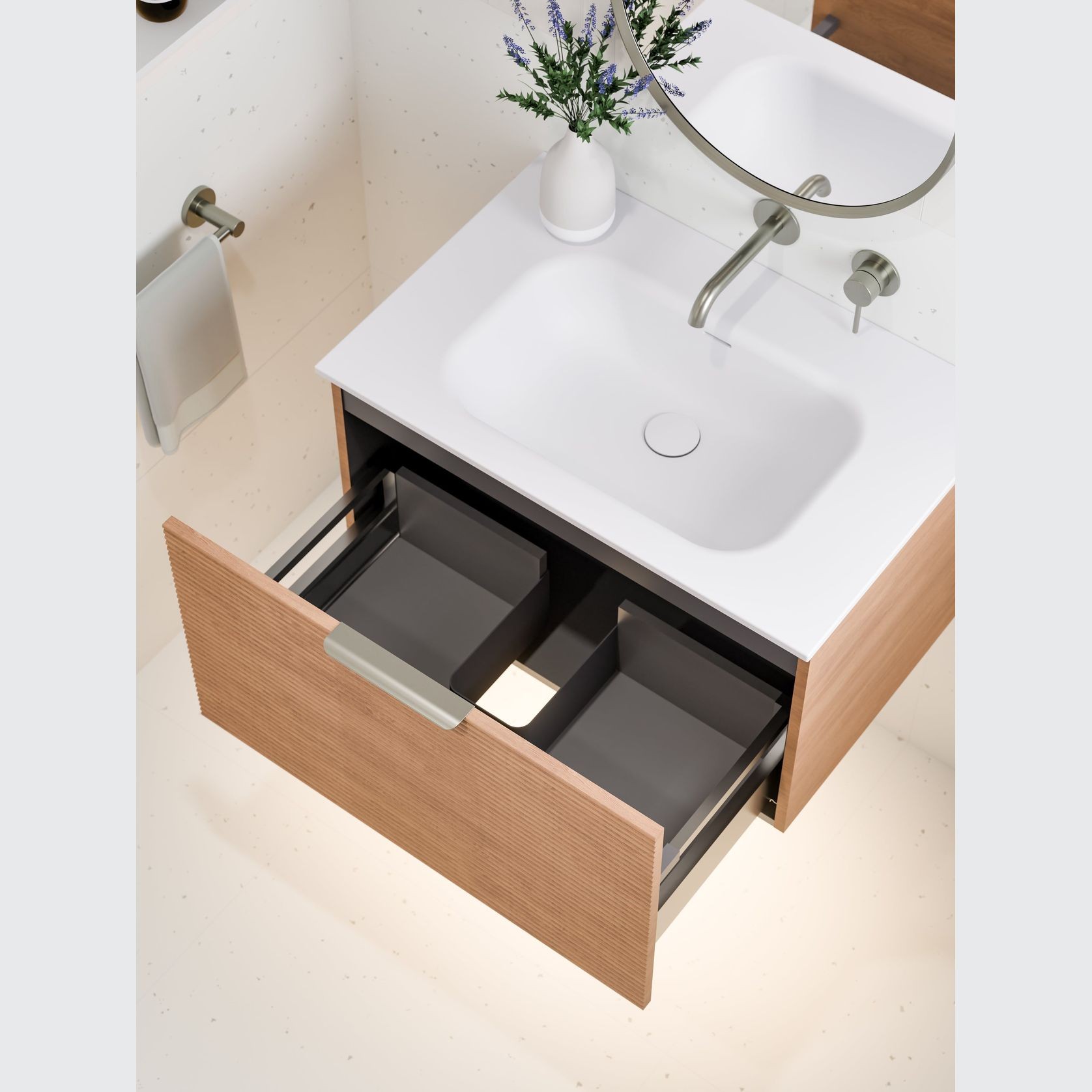 Lineare 750 Orchard Single Drawer Vanity gallery detail image