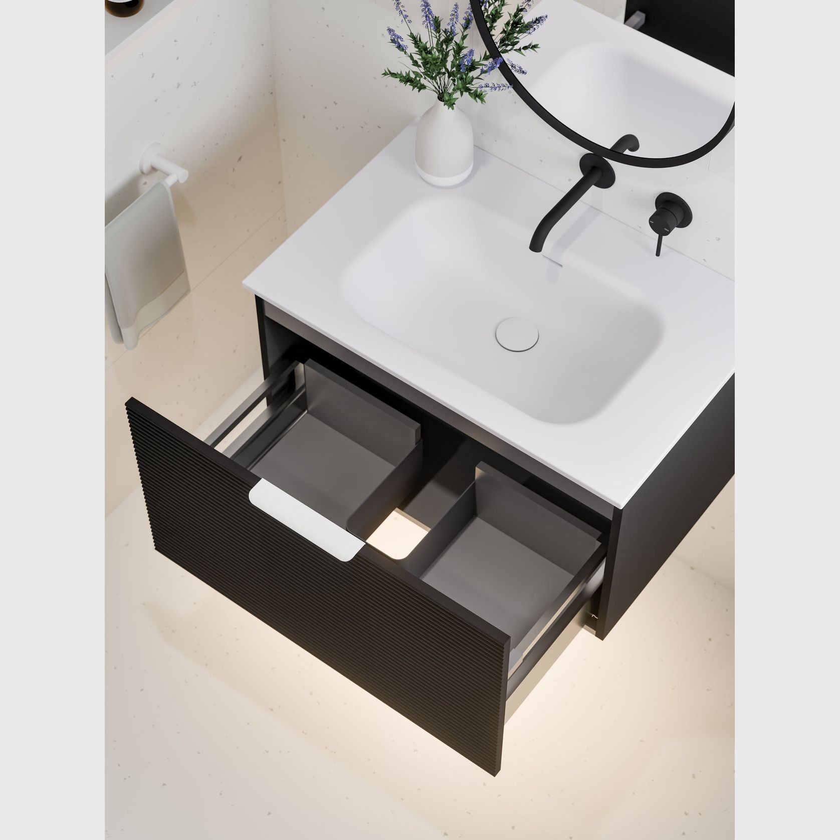 Lineare 750 Orchard Single Drawer Vanity gallery detail image