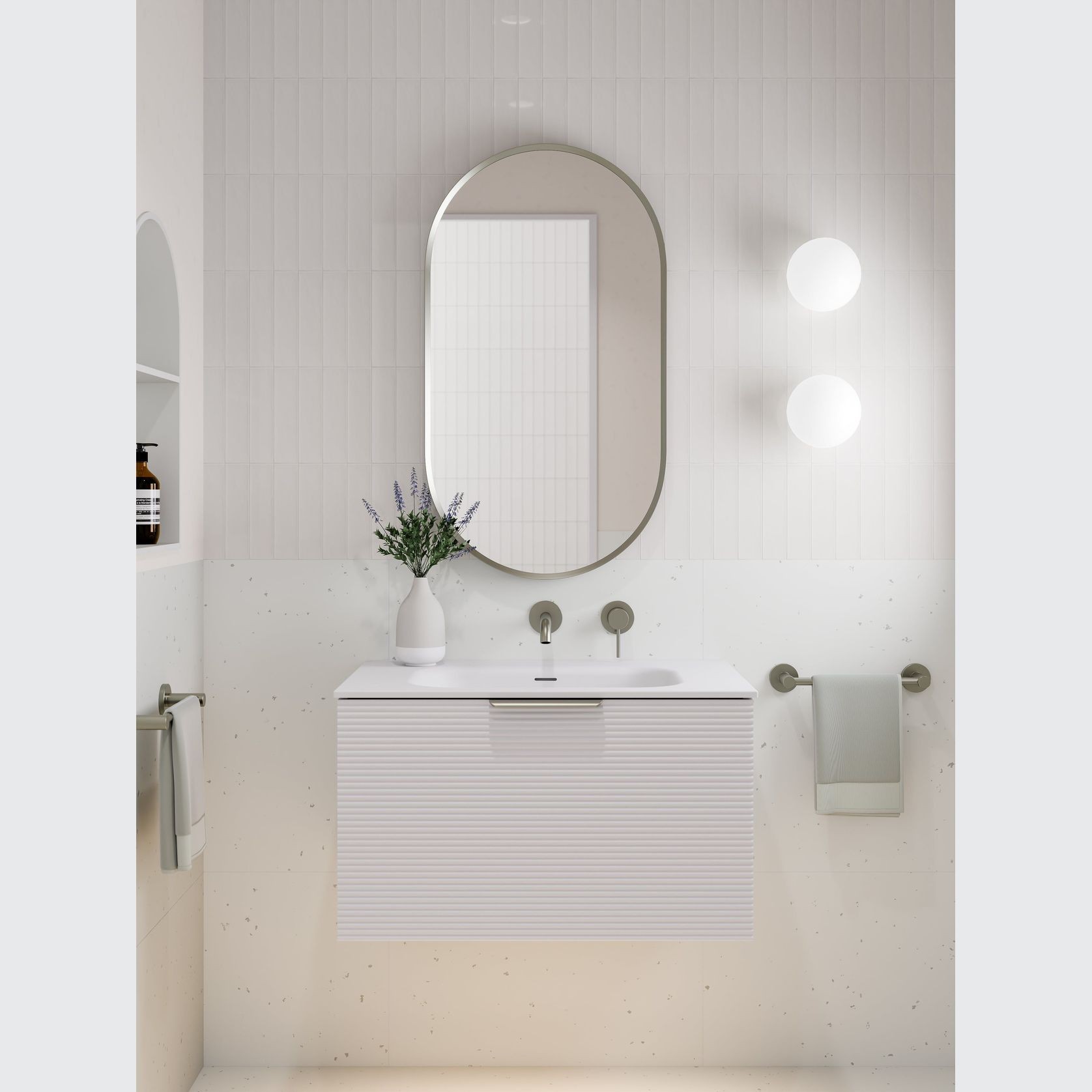 Lineare 750 Orchard Single Drawer Vanity gallery detail image