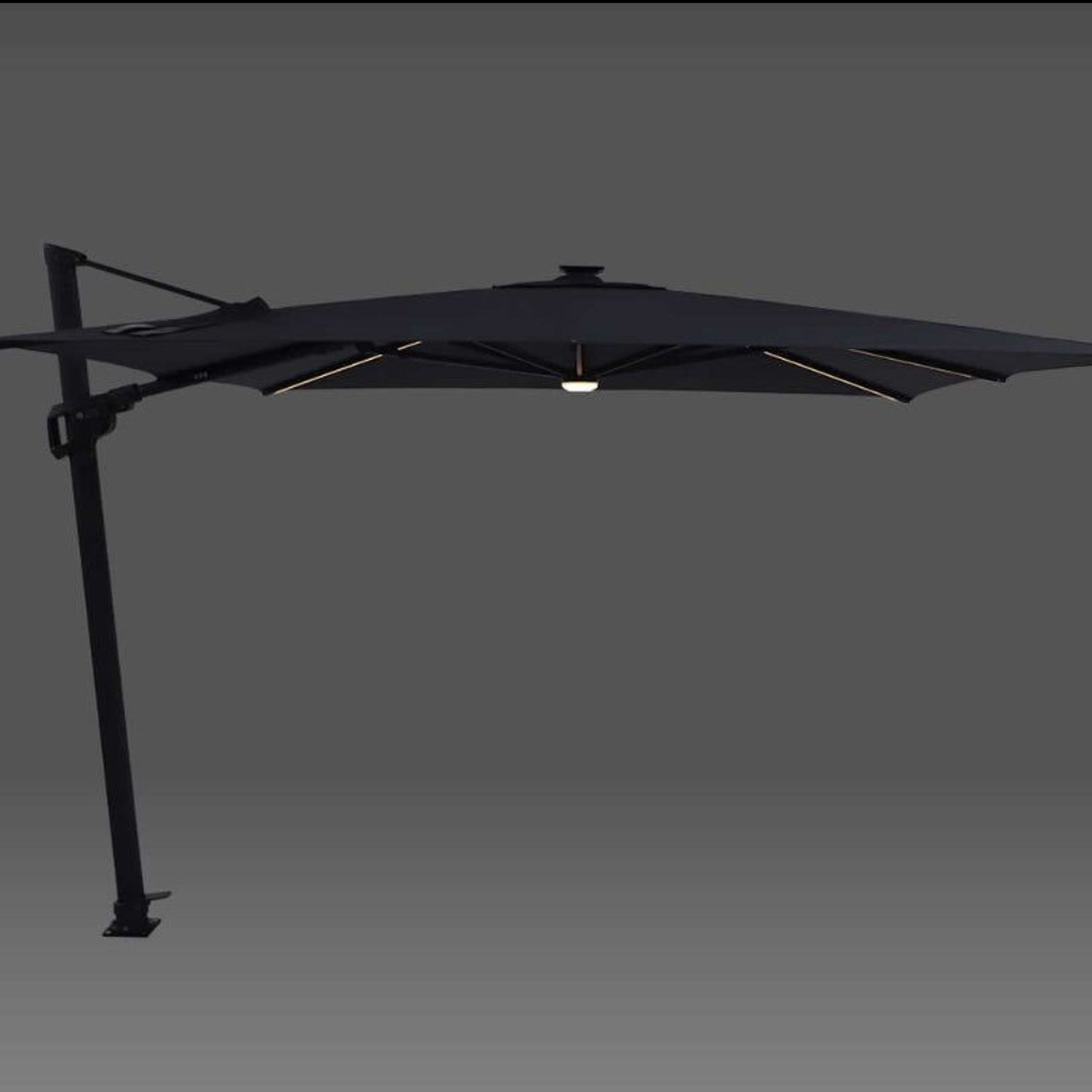 Alabaster 3m Square Cantilever Umbrella gallery detail image